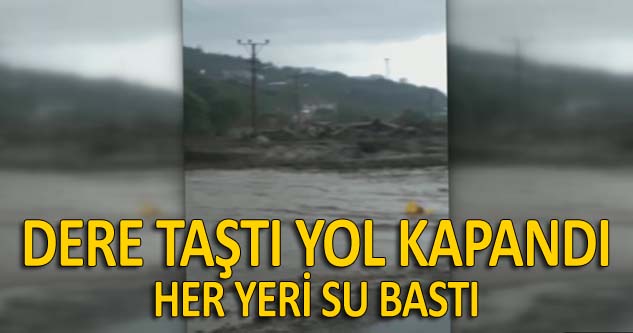 Bursa-Bandırma-Çanakkale yolu sel sebebiyle kapandı