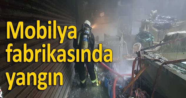Bursa'da, mobilya fabrikasının kimyasal madde deposunda yangın