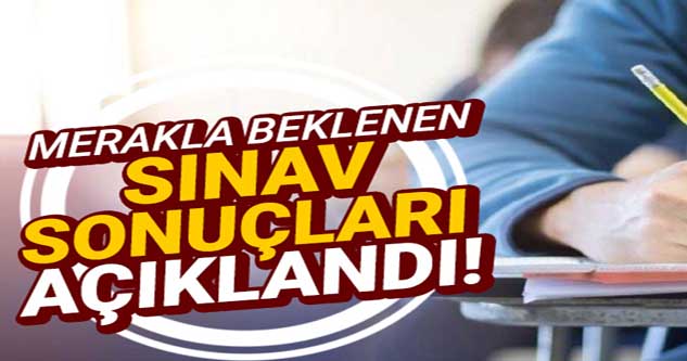 ÖSYM Başkanı Prof. Dr. Aygün duyurdu! KPSS sonuçları açıklandı!