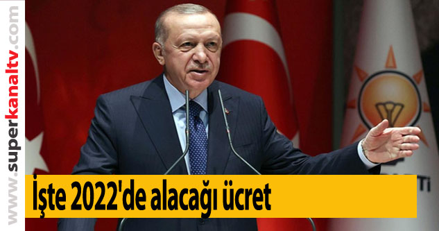 Yeni yılda Cumhurbaşkanı Erdoğan'ın maaşı da zamlandı! İşte 2022'de alacağı ücret