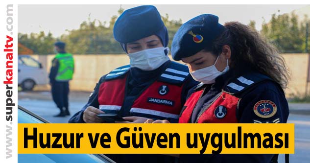 Bursa'da jandarma 'Huzur ve Güven' uygulaması gerçekleştirdi