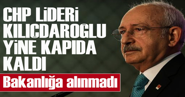 CHP Lideri Kılıçdaroğlu Milli Eğitim Bakanlığı’na alınmadı