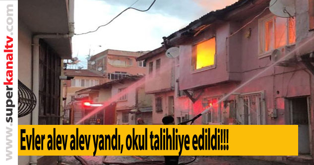 Bursa Gürsu'da evler yandı