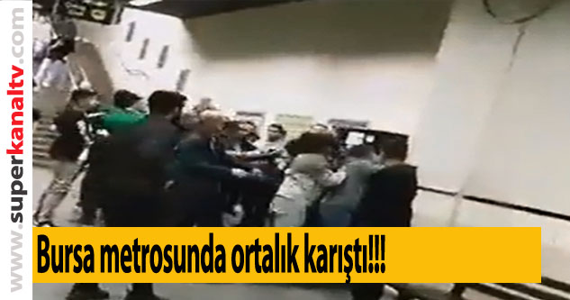 Bursa'da metroda tekme tokatlı 'sigara' kavgası