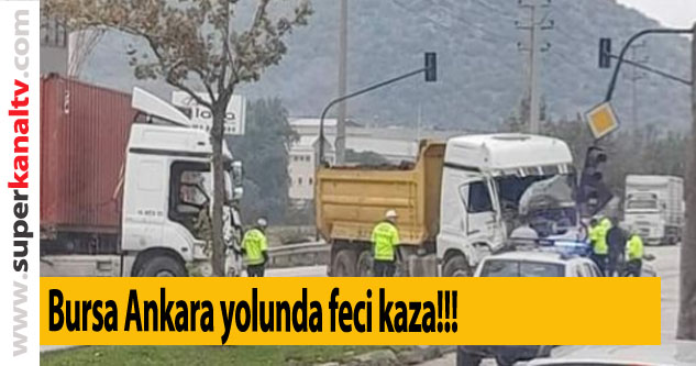 Bursa'da tır kamyona çarptı: 2 yaralı