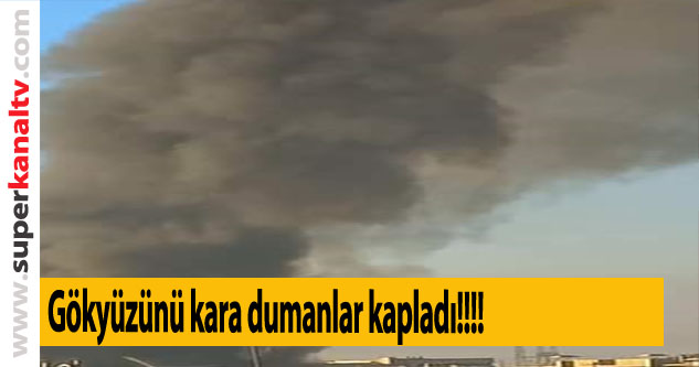 Bursa'da gökyüzünü kara dumanlar kapladı
