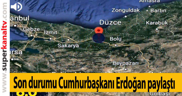 Son Dakika! 5.9'luk Düzce depreminde can kaybı var mı? Son durumu Cumhurbaşkanı Erdoğan paylaştı