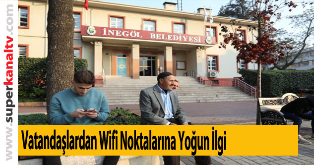 Vatandaşlardan Wifi Noktalarına Yoğun İlgi
